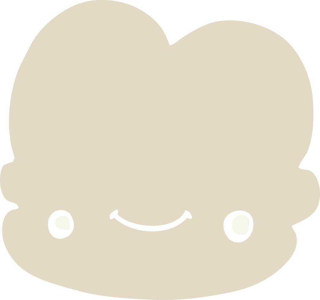 flat color style cartoon cloud vector