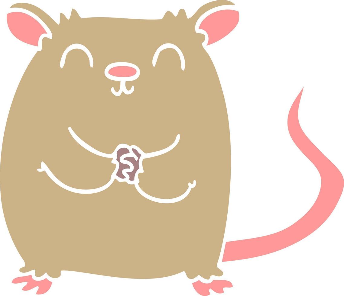 ratón de garabato de dibujos animados vector