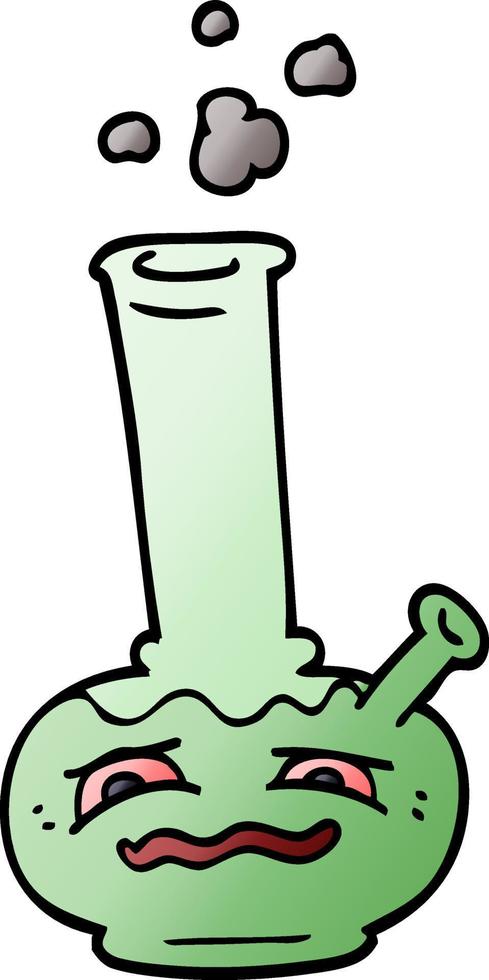 cartoon doodle bong vector