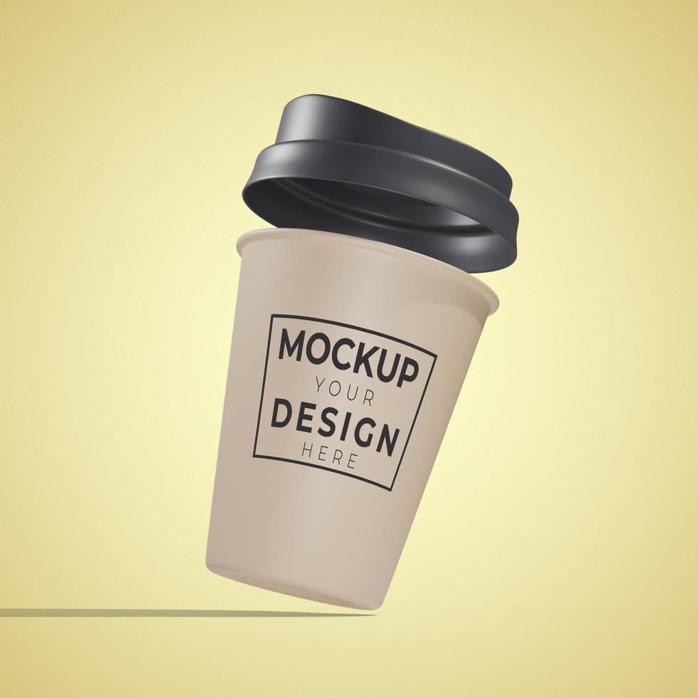 coffee cup. realistic mockup photo