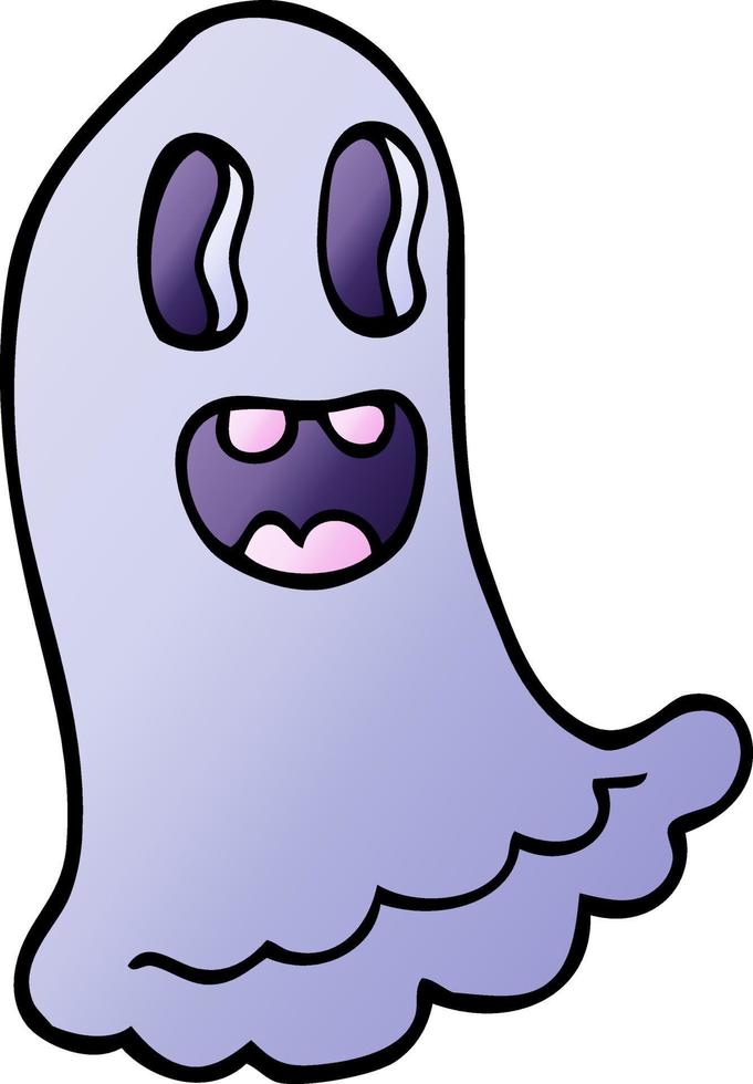 cartoon doodle spooky ghost vector