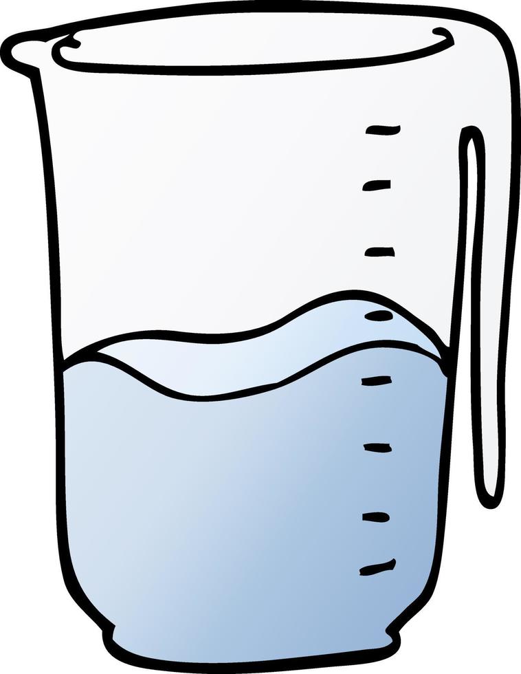 cartoon doodle jug vector