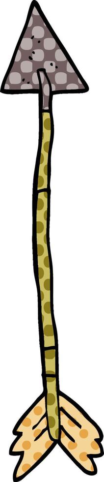 cartoon doodle old arrow vector