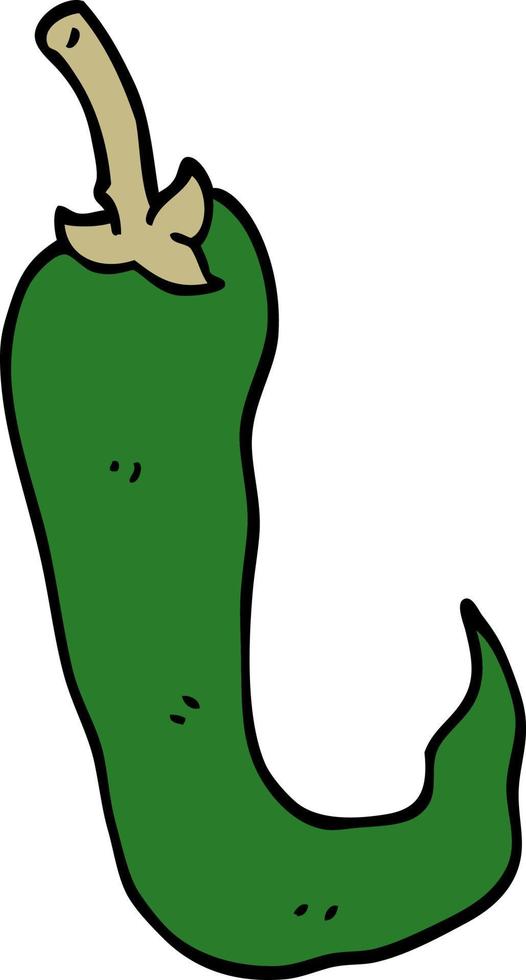 cartoon doodle chilli pepper vector