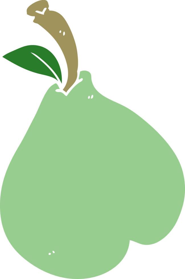 cartoon doodle healthy pear vector