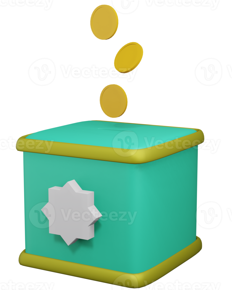 3D Illustration Donation Box 12171713 PNG