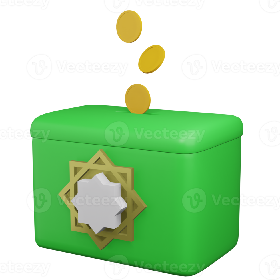 3D Illustration Donation Box 12171722 PNG