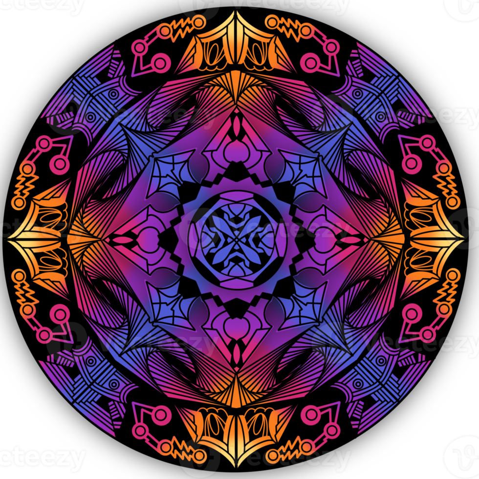 Kreis-Fluoreszenz-Mandala png