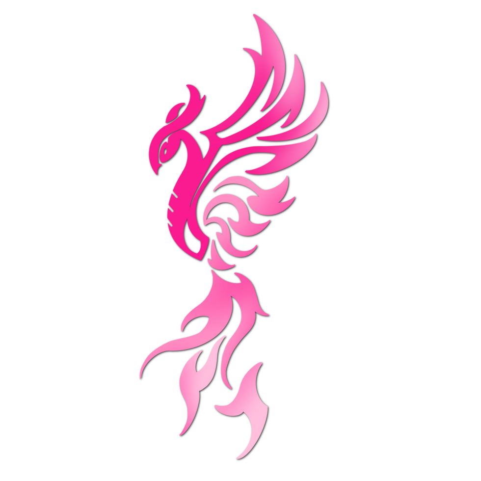 pájaro de fuego rosa png