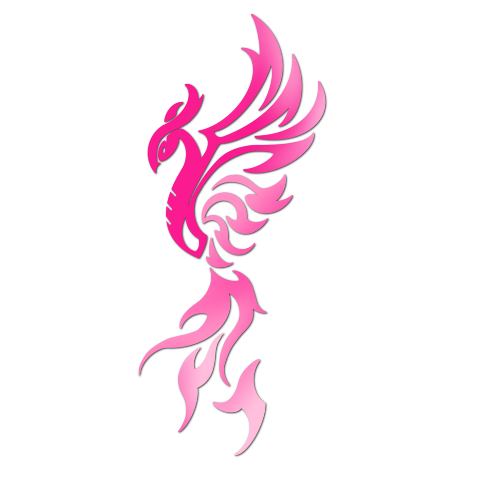 pássaro de fogo rosa png