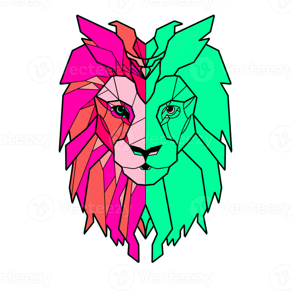 The Half Lion Head png