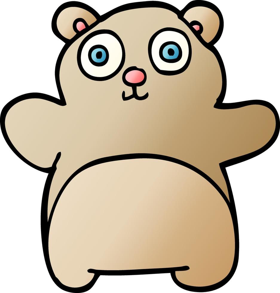 cartoon doodle teddy bear vector