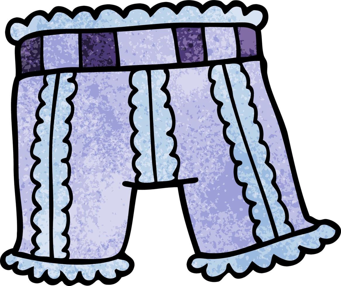 cartoon doodle underwear vector