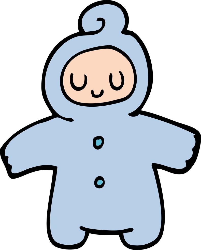 cartoon doodle human baby vector