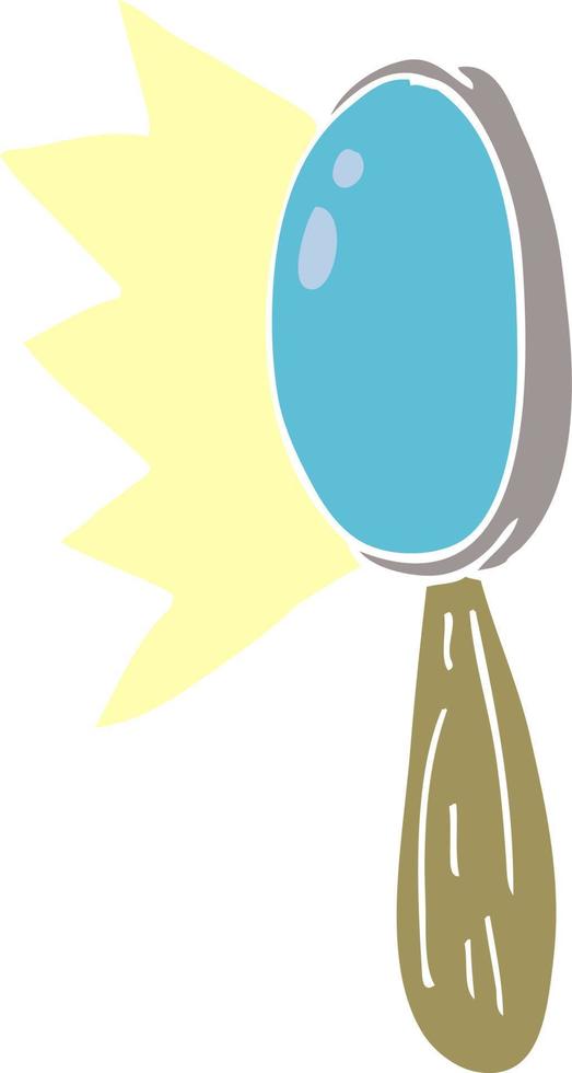 cartoon doodle magnifying glass vector