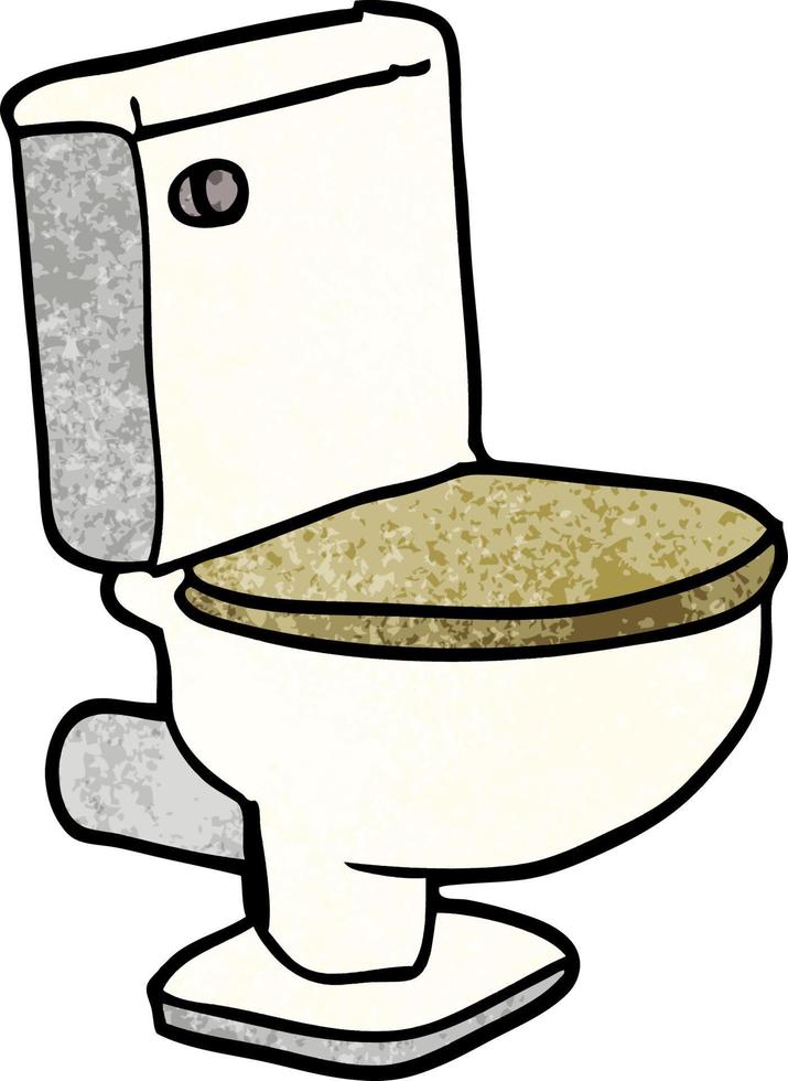 cartoon doodle closed toilet vector