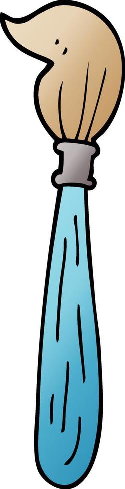cartoon doodle paint brush vector