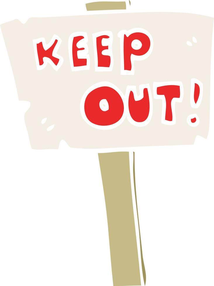 cartoon doodle sign post vector