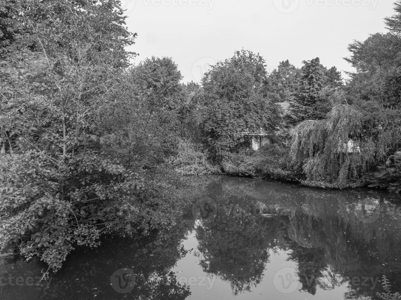 The city of Coesfeld at the river berkel in germany photo