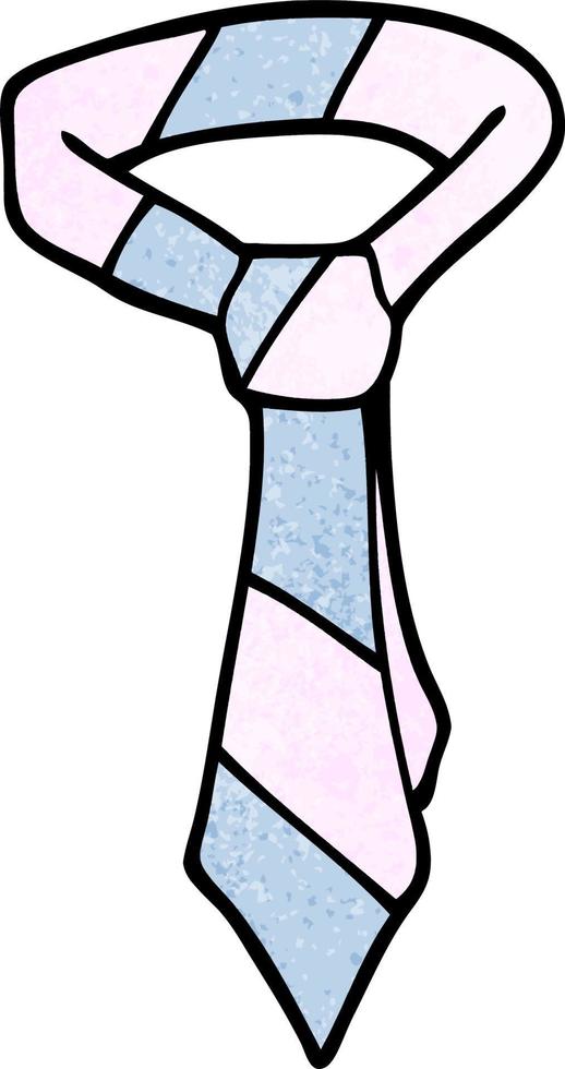 cartoon doodle of a tie vector