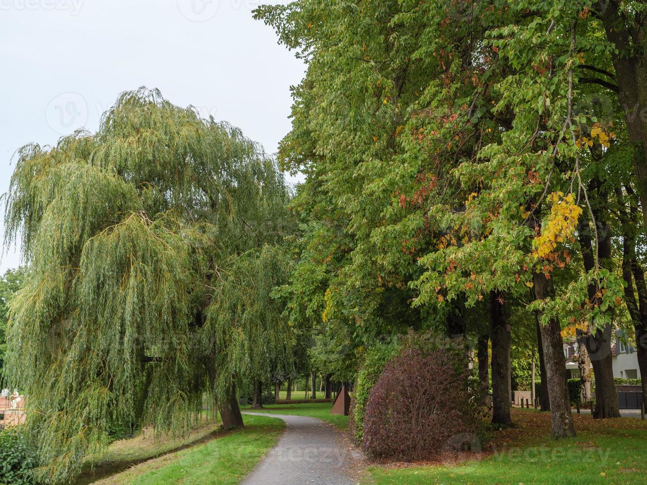 la ciudad de coesfeld en el río berkel en alemania foto