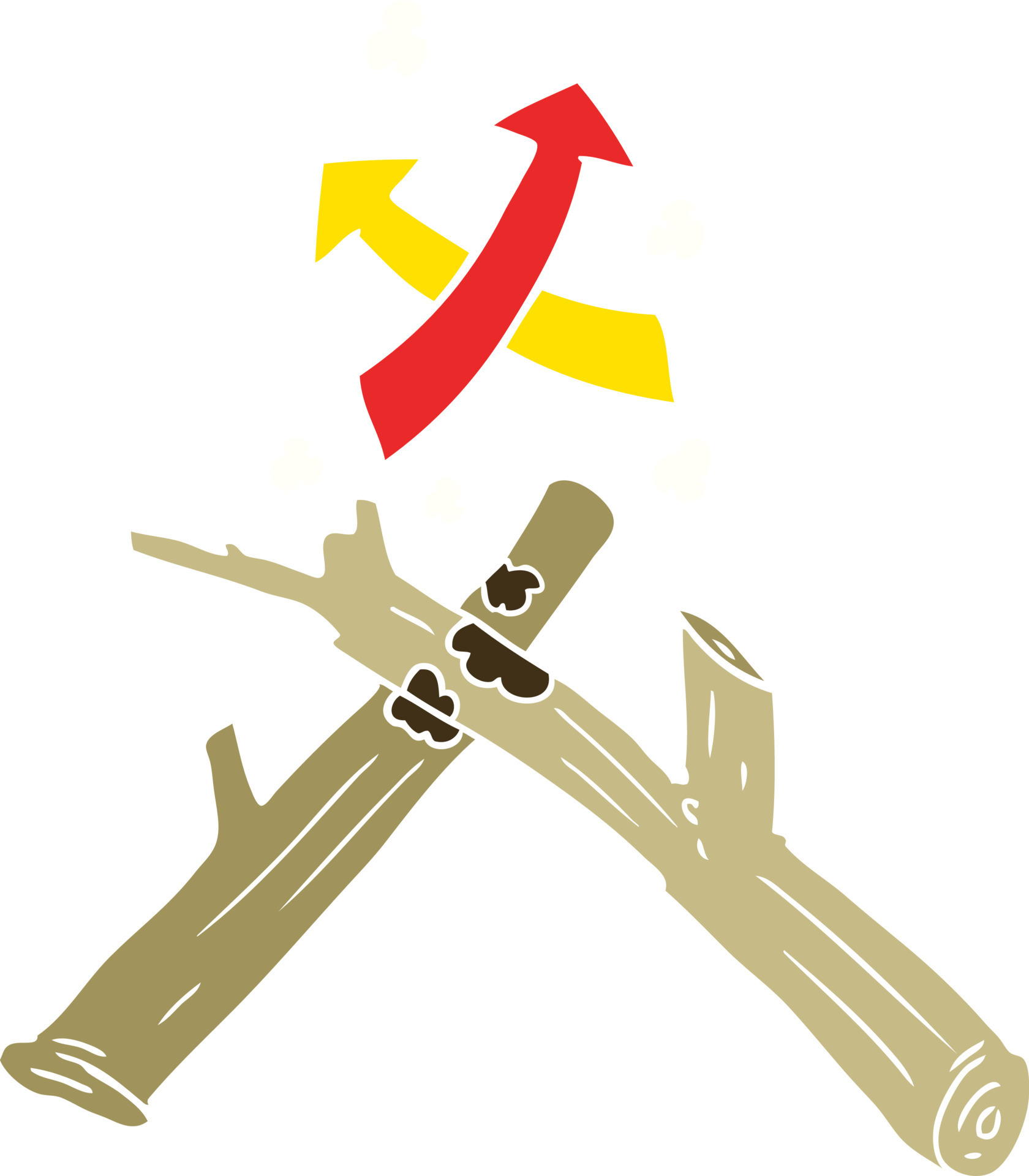 how to start a fire with two sticks 12173370 Vector Art at Vecteezy