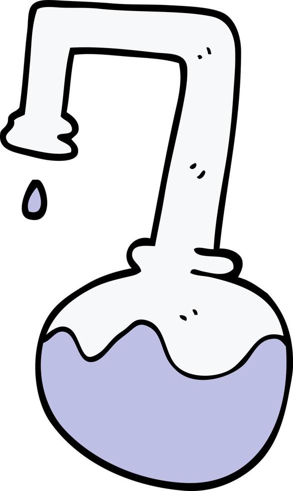 cartoon doodle science experiment vector
