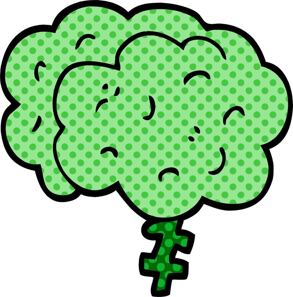 cartoon doodle brain vector