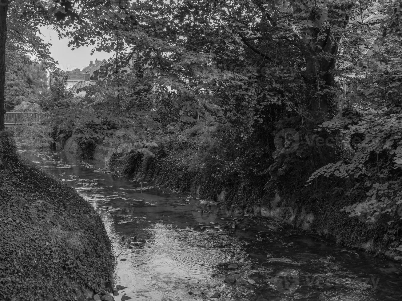 The city of Coesfeld at the river berkel in germany photo