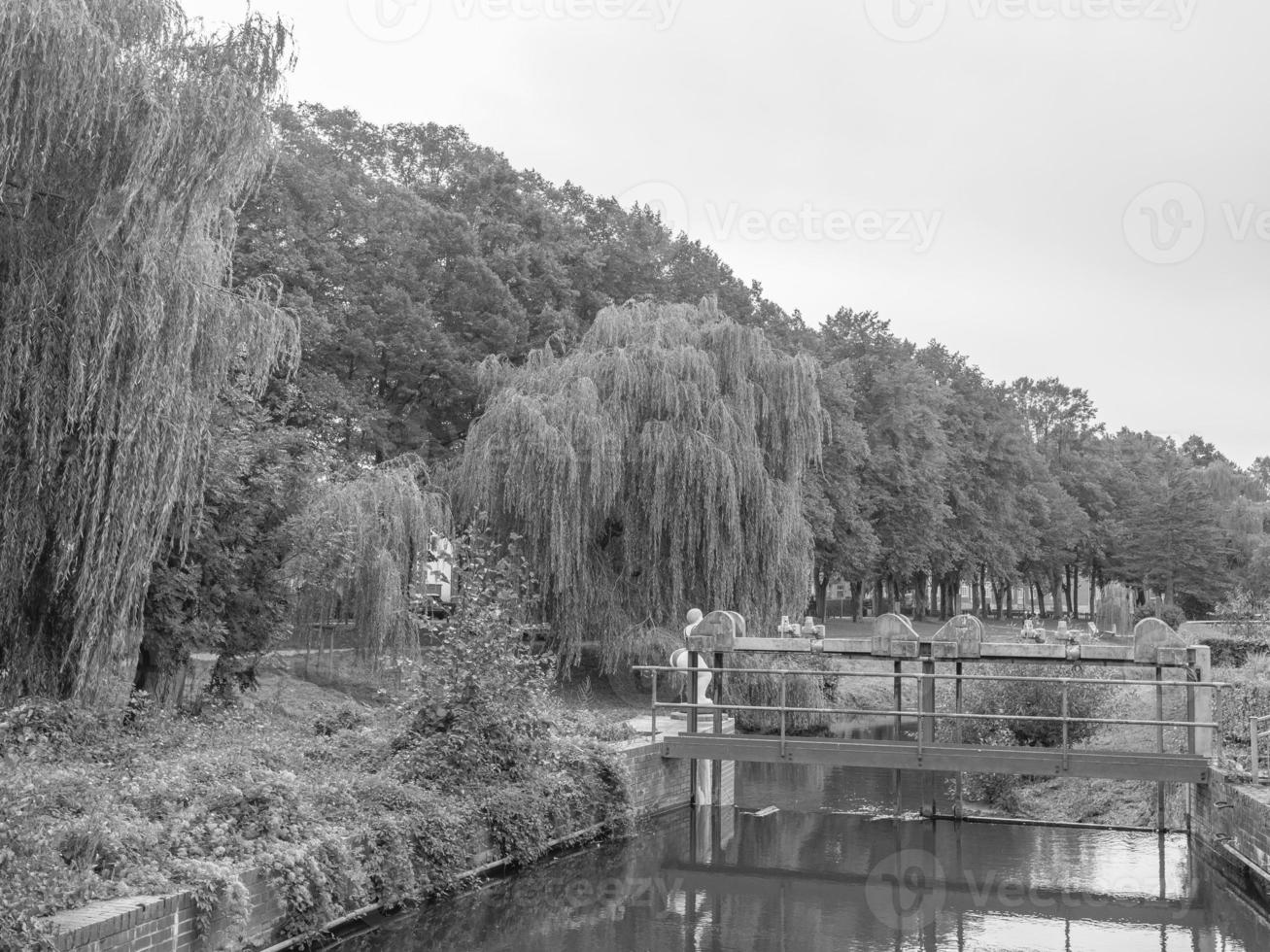 The city of Coesfeld at the river berkel in germany photo