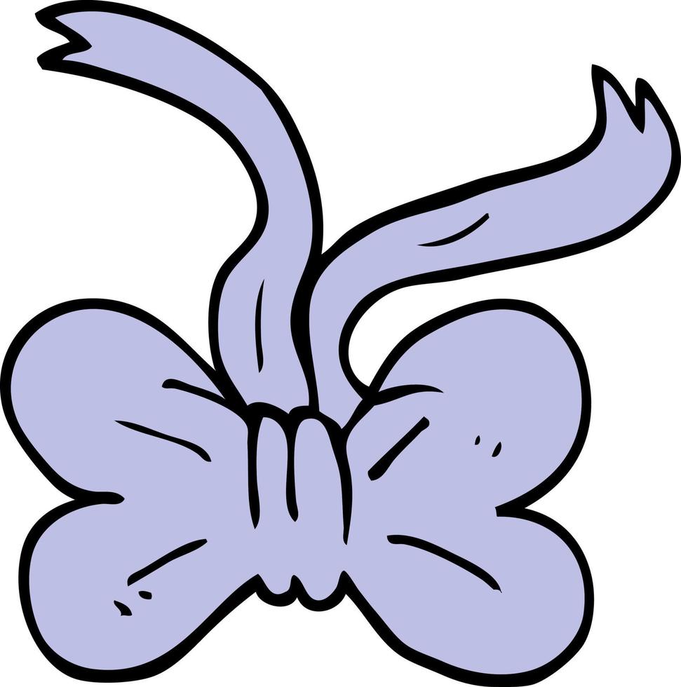 cartoon doodle bow tie vector