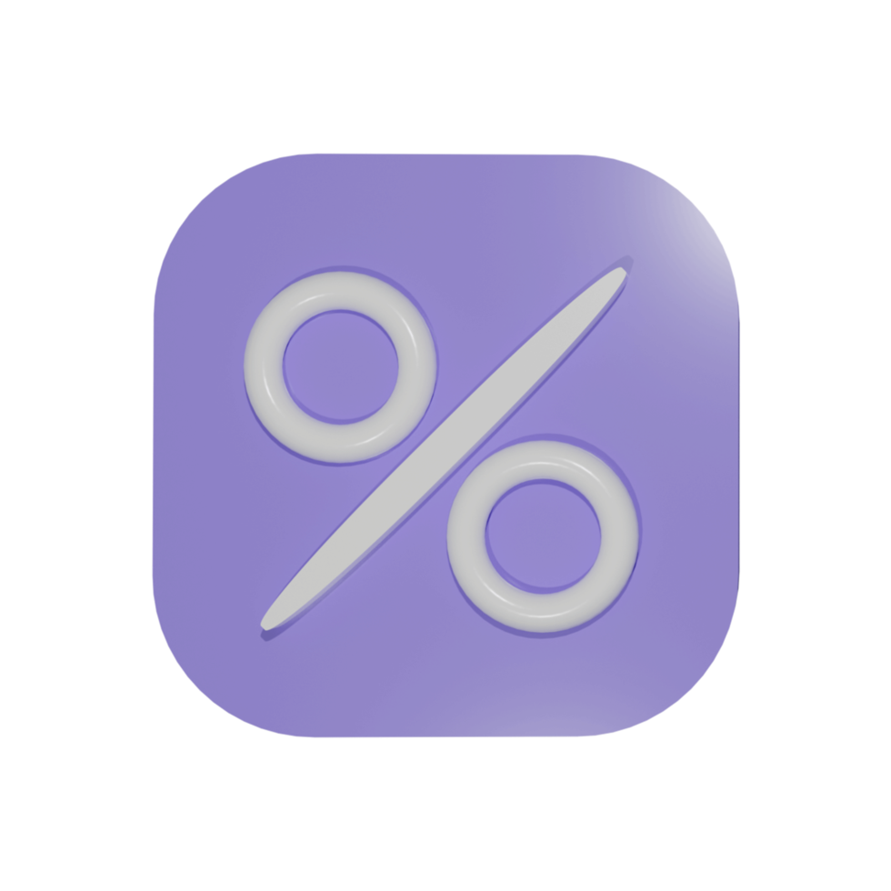 3d rendering of ui icon png