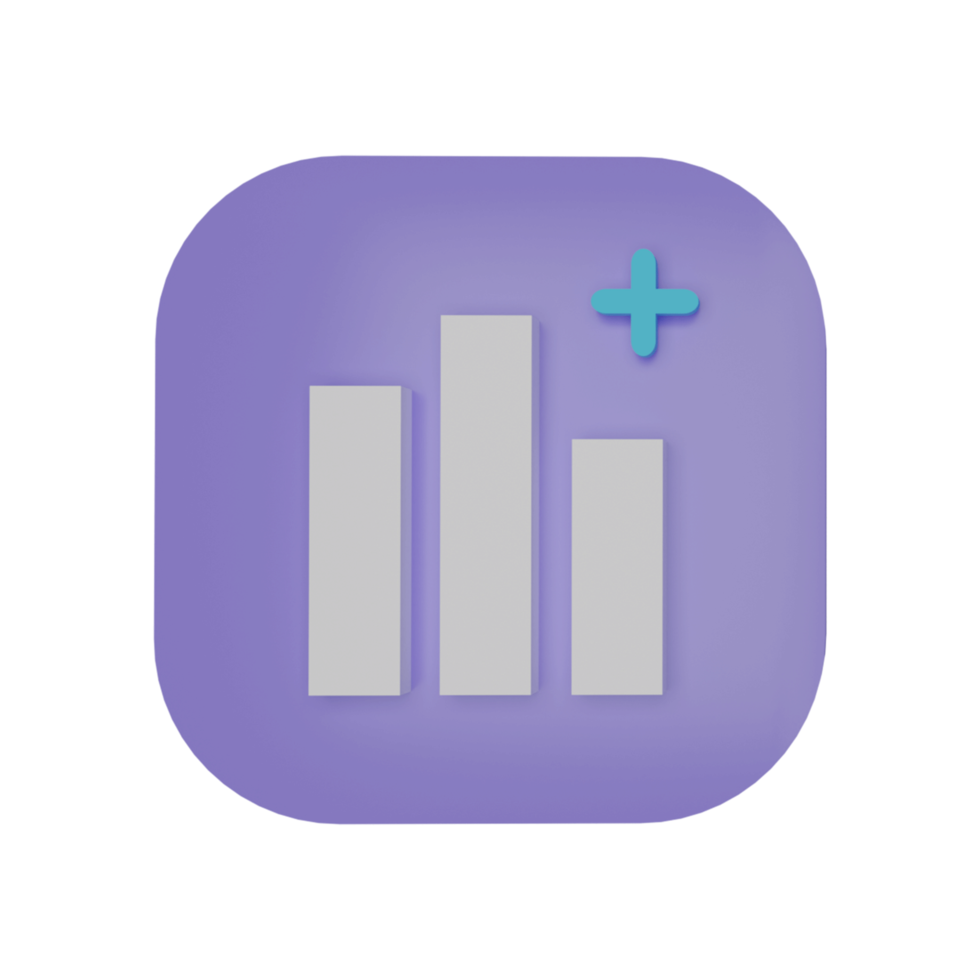 3d rendering of ui icon png