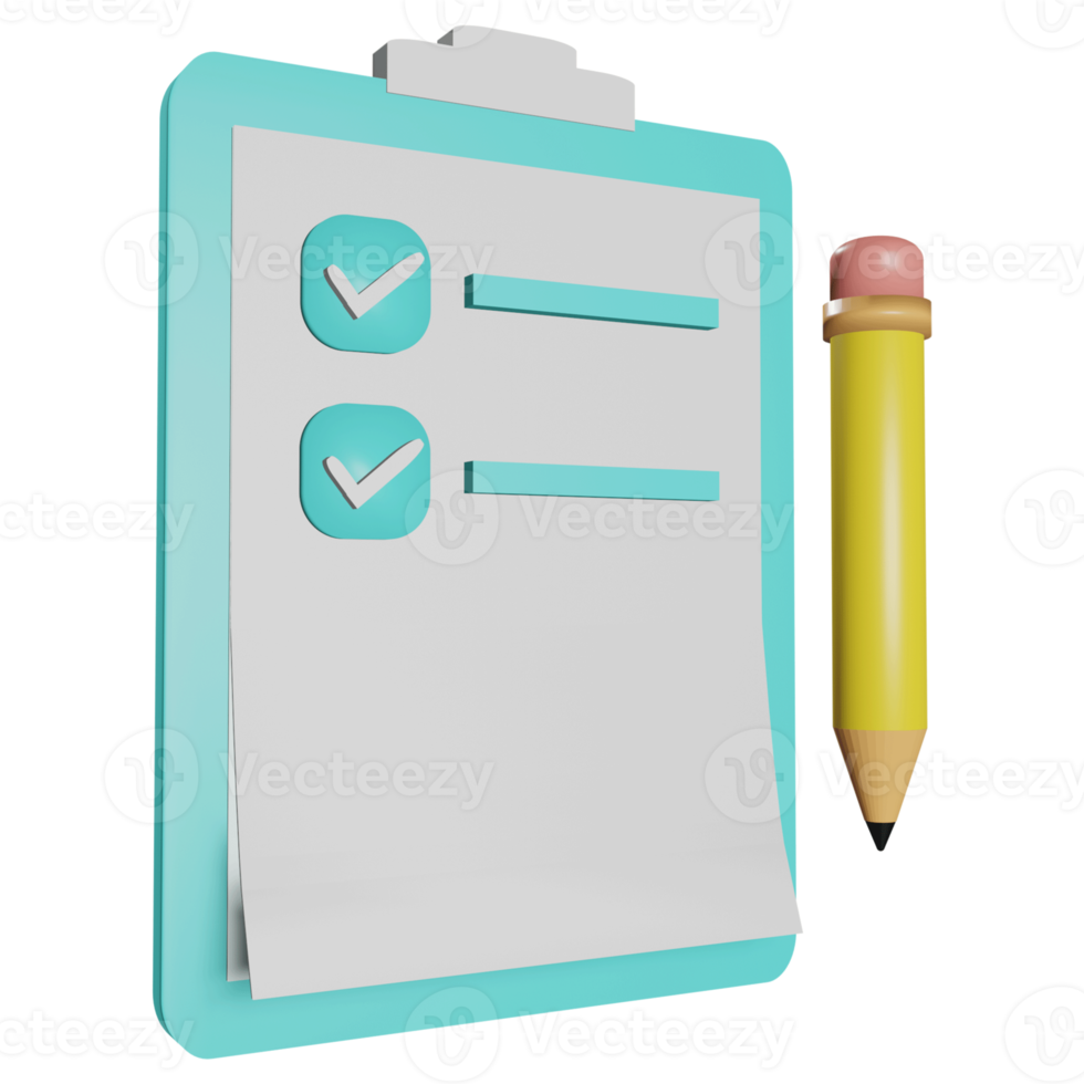 Business report 3D Illustration png