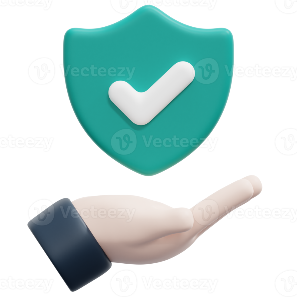 hand 3d render icon illustration png