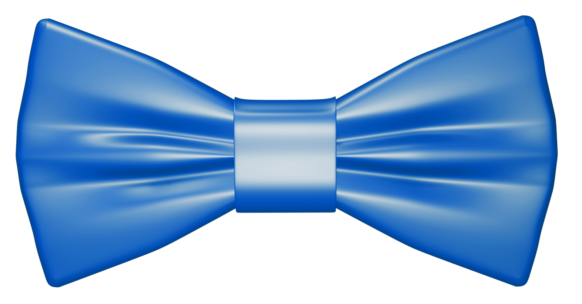 Realistic 3D blue bow tie cutout 12173957 PNG