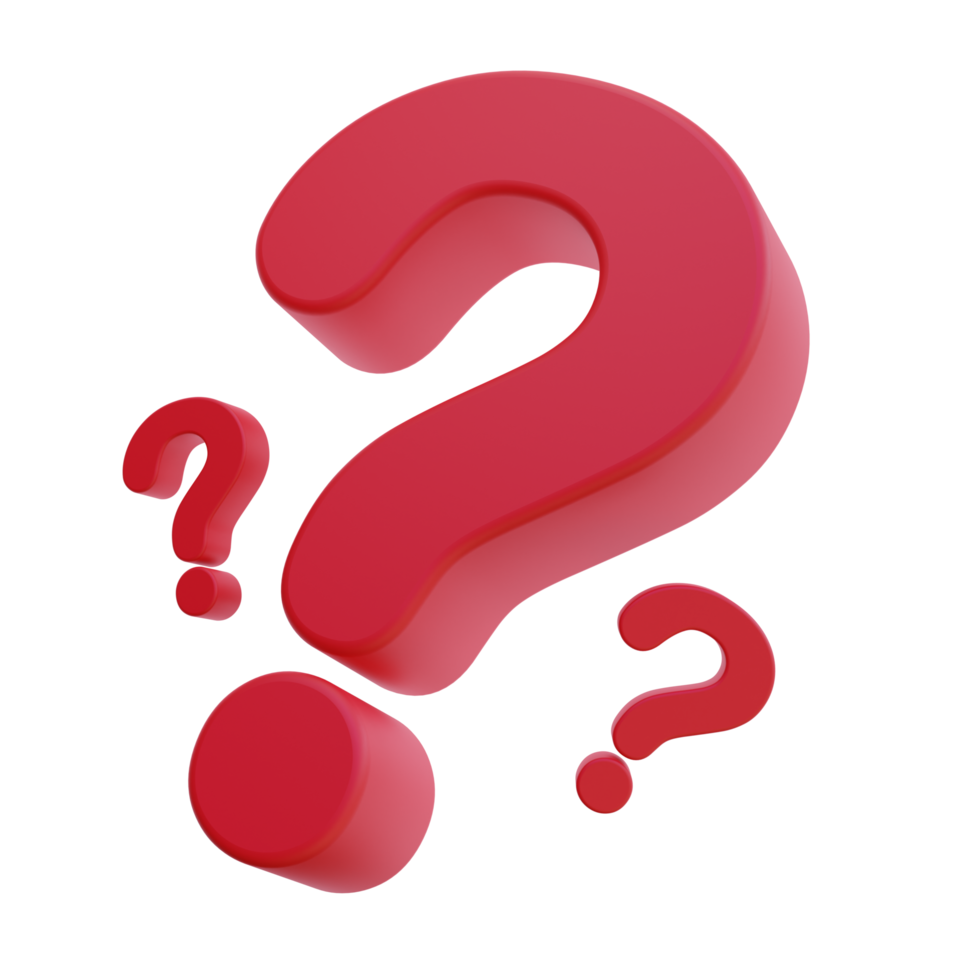 3d question mark png