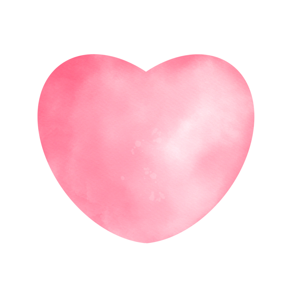 Heart symbol watercolor illustration png
