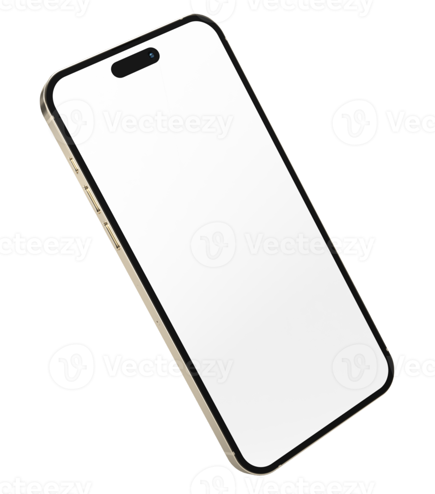 Realistic Smartphone display, device screen Template for infographics