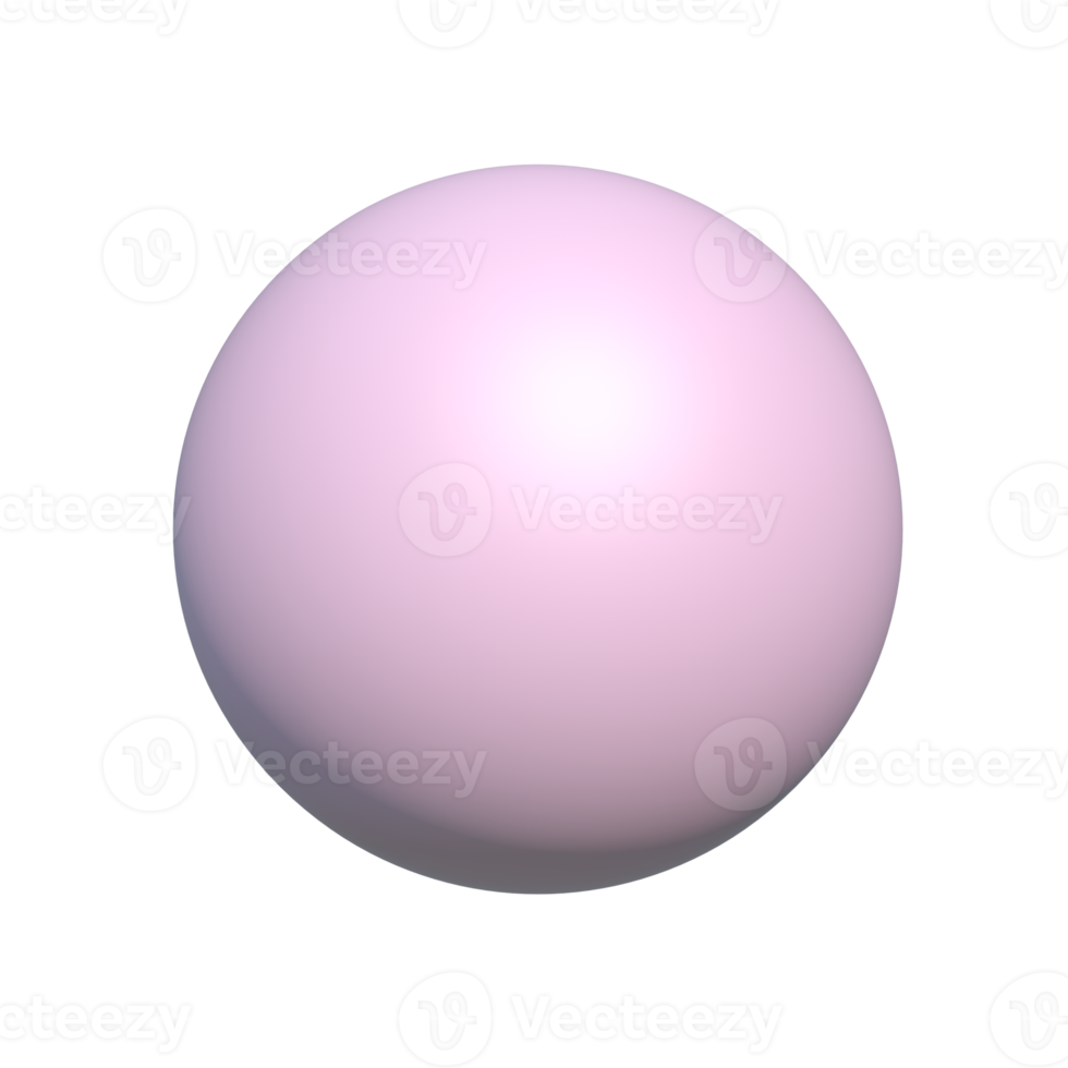 icône 3d géométrique de la sphère png