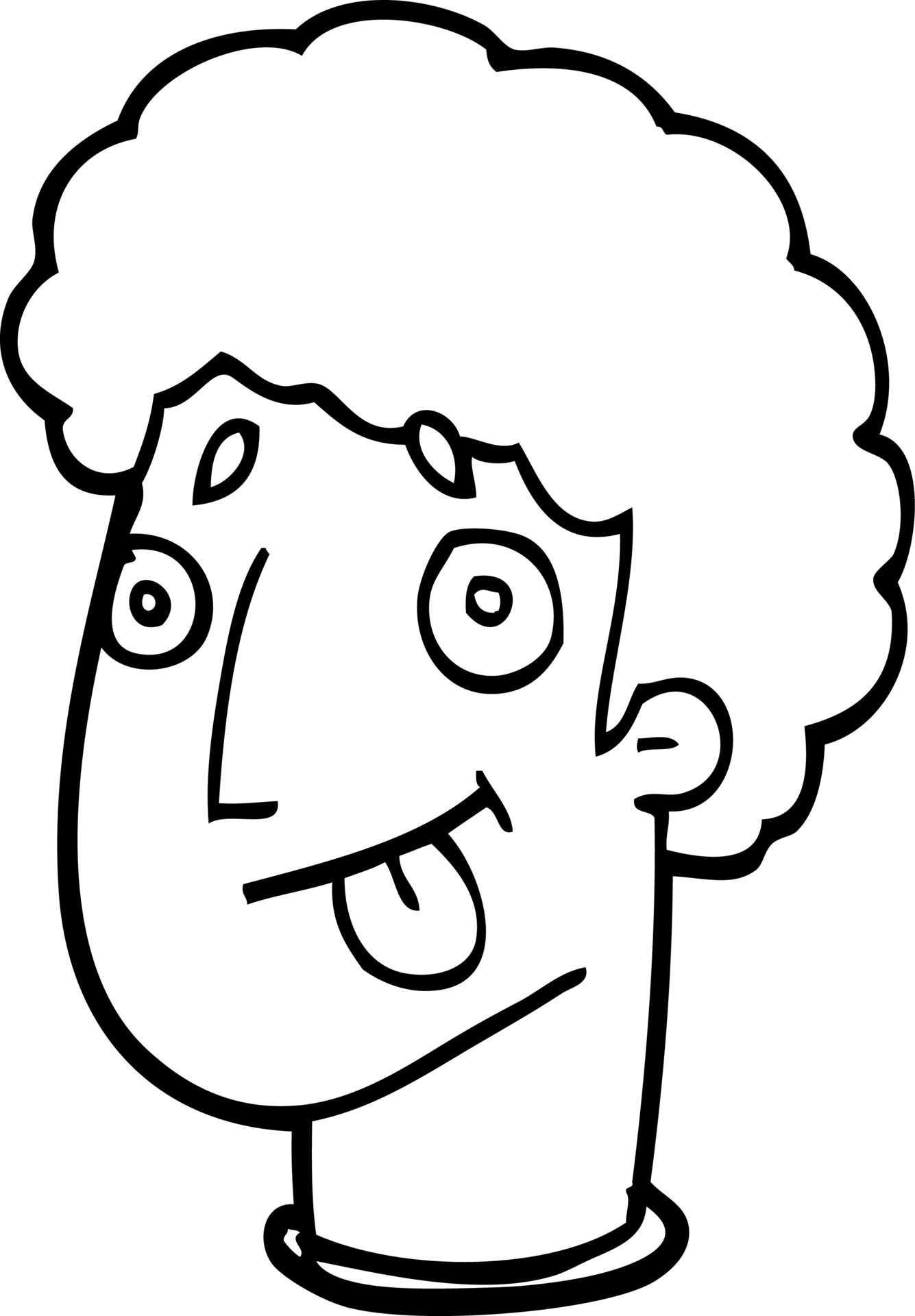 line drawing cartoon funny male face 12174423 Vector Art at Vecteezy