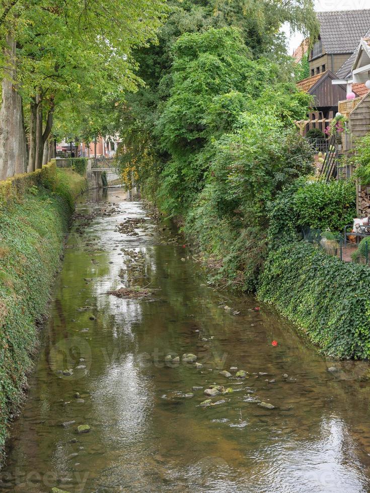 The city of Coesfeld at the river berkel in germany photo