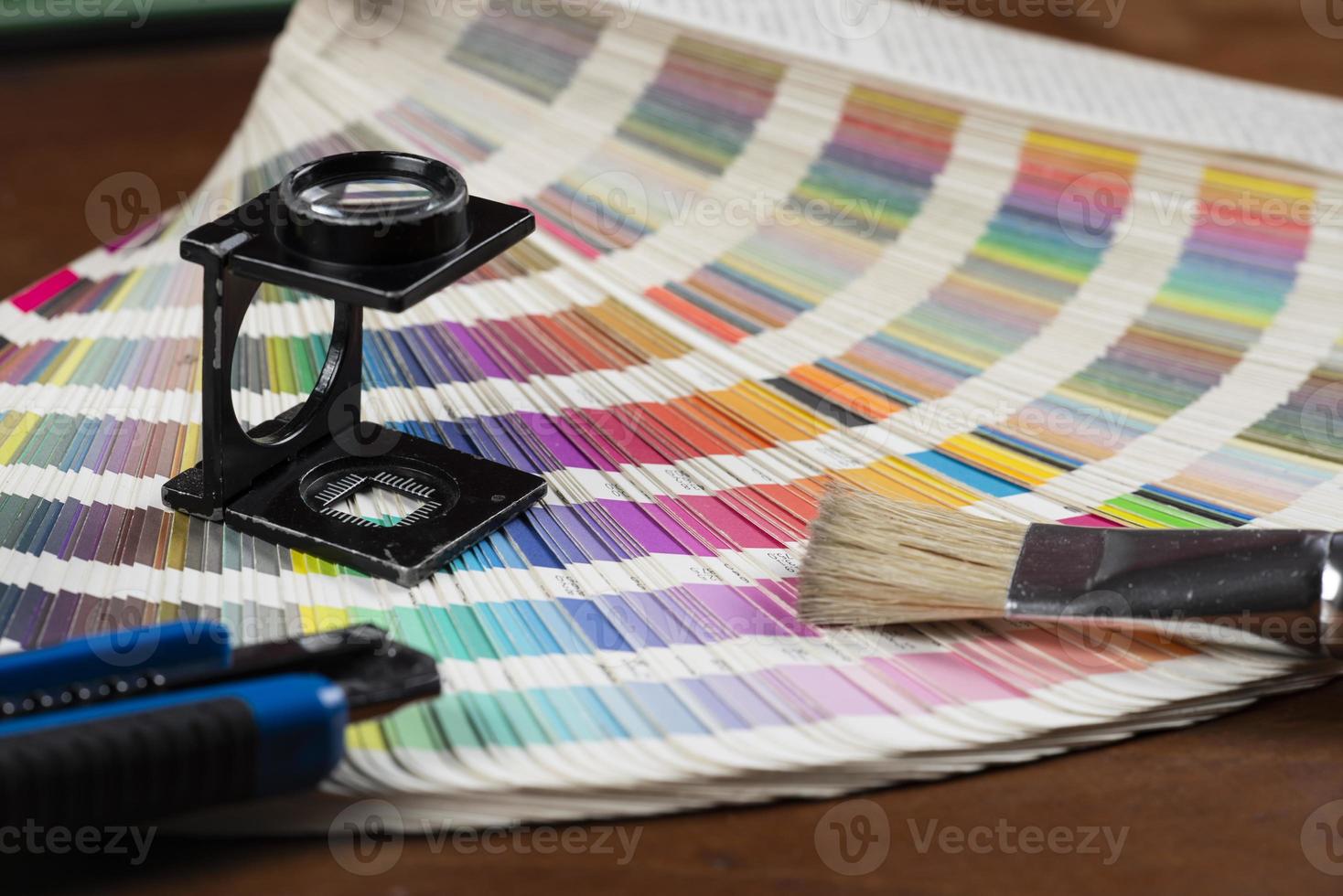 printed color swatch photo