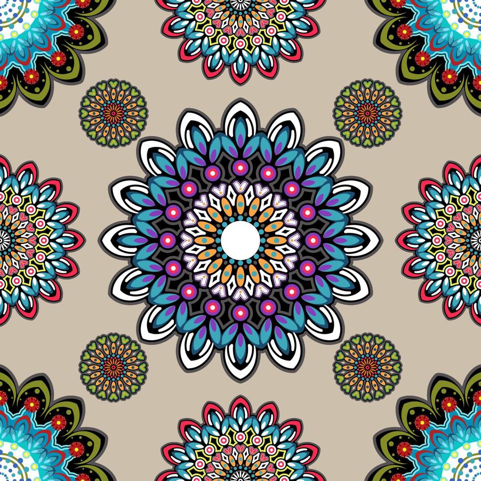 Rangoli Seamless Pattern Concept vector