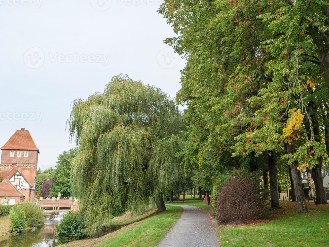 The city of Coesfeld at the river berkel in germany photo