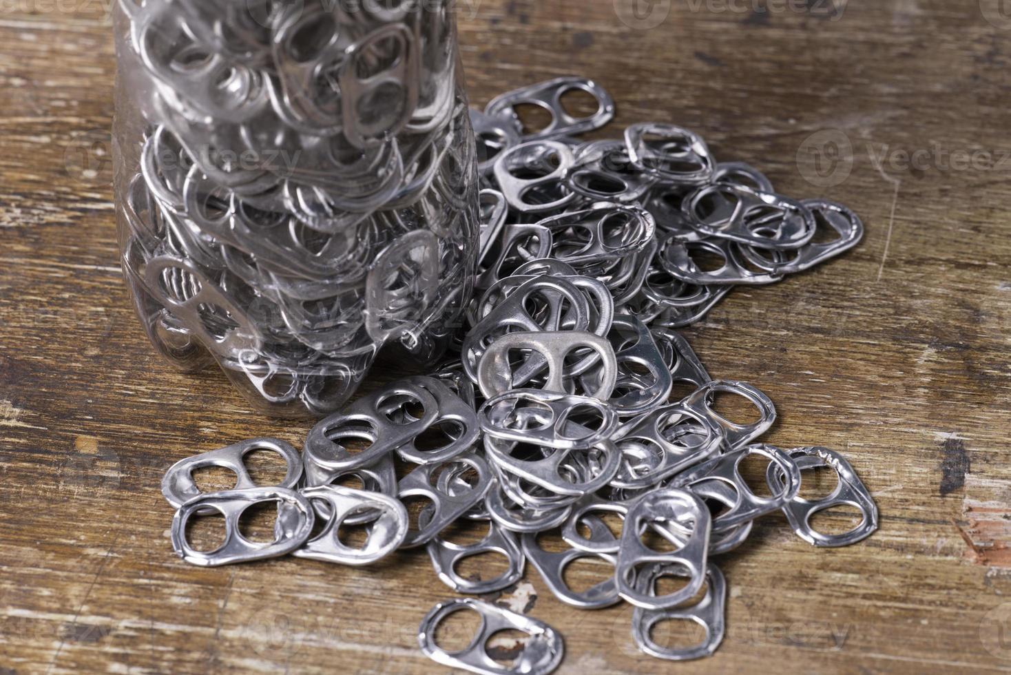 aluminum pull tabs photo