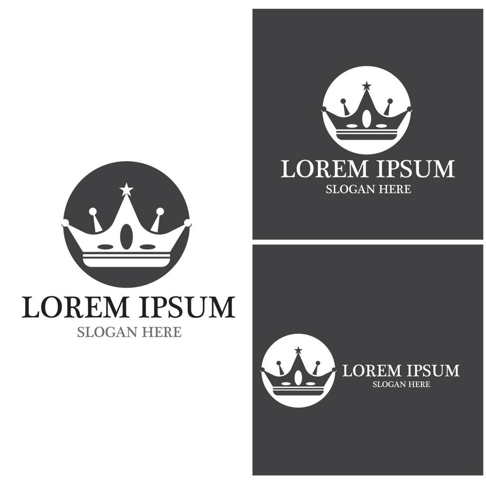 Crown Logo Template vector icon