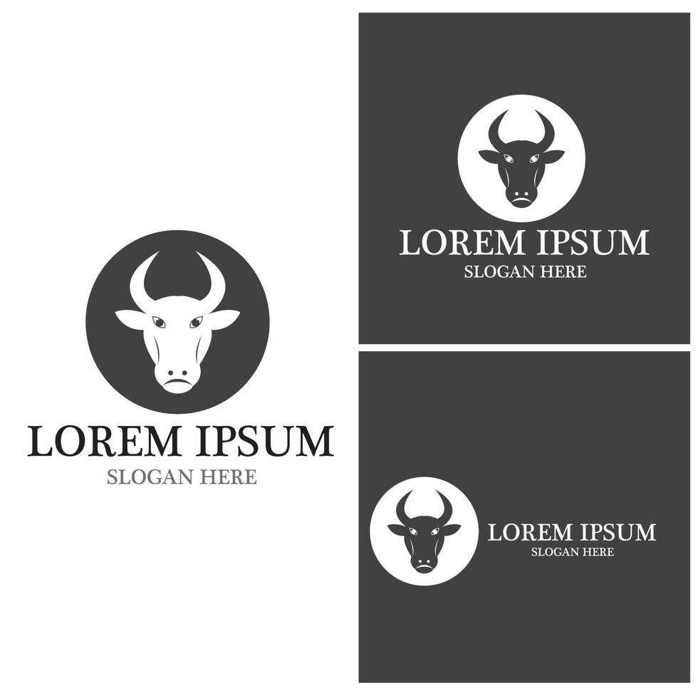 Cow Logo Template vector icon