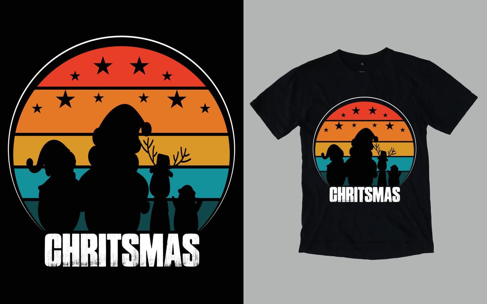 Christmas Day T shirt Design vector