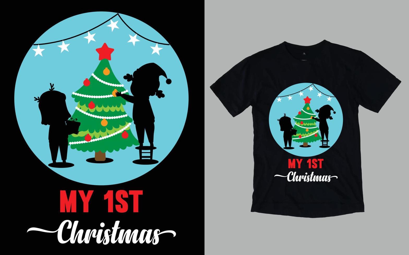 Christmas Day T shirt Design vector